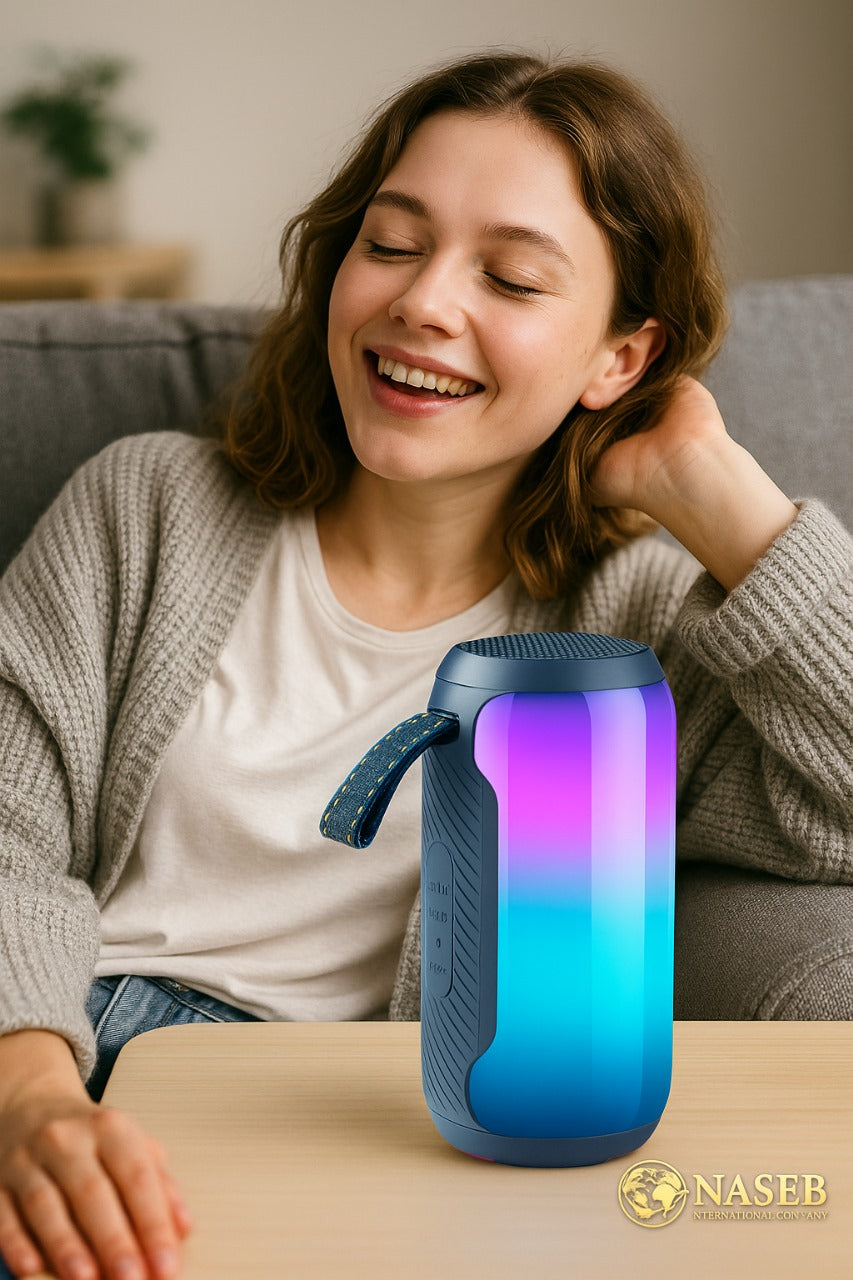 Parlante Bluetooth Soonbox 6200 | Sonido Estéreo 7W, Luces LED RGB