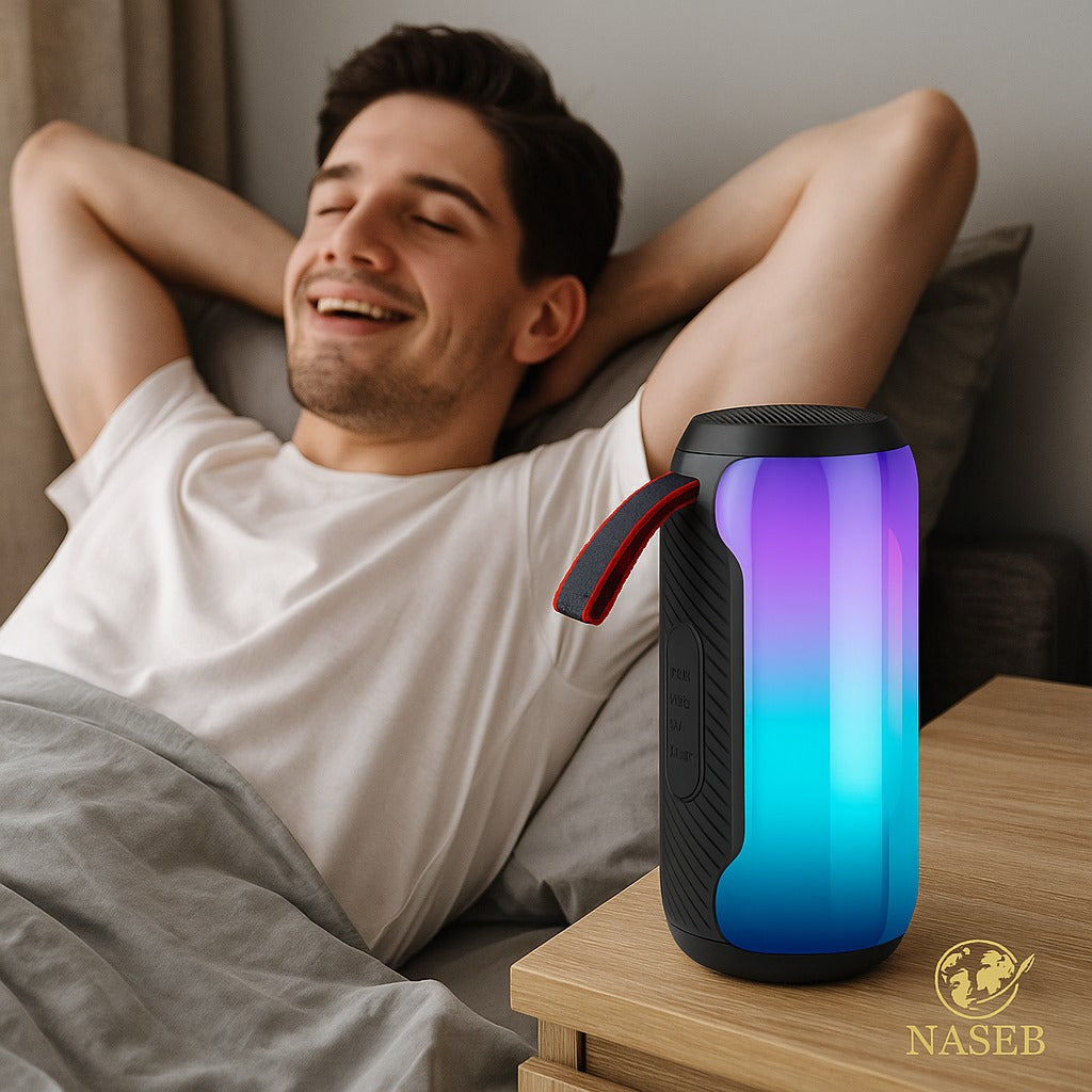 Parlante Bluetooth Soonbox 6200 | Sonido Estéreo 7W, Luces LED RGB