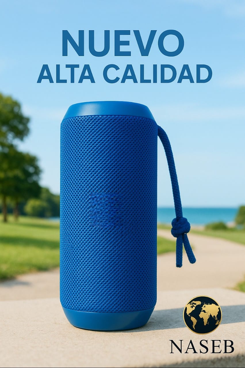 Parlante Bluetooth Portátil con Sonido Estéreo 360°