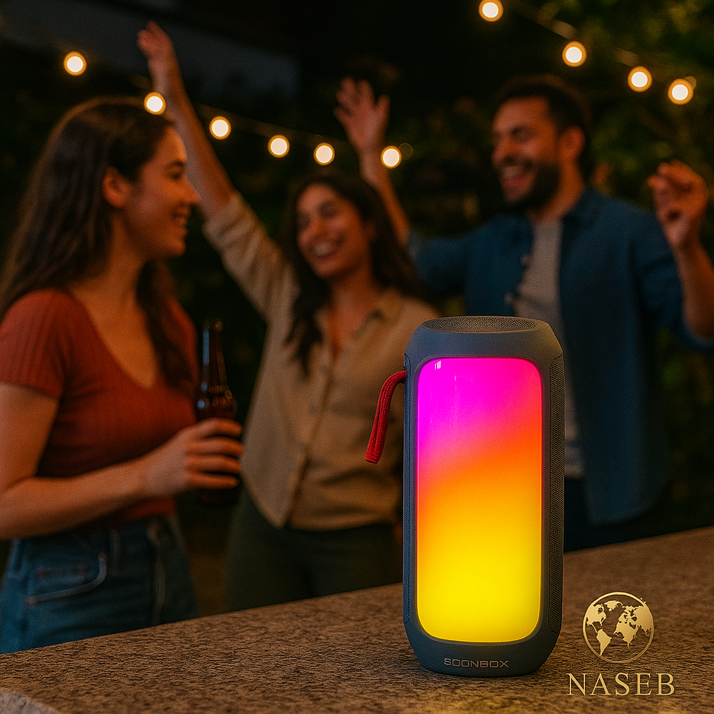 Parlante Bluetooth Soonbox 6200 | Sonido Estéreo 7W, Luces LED RGB