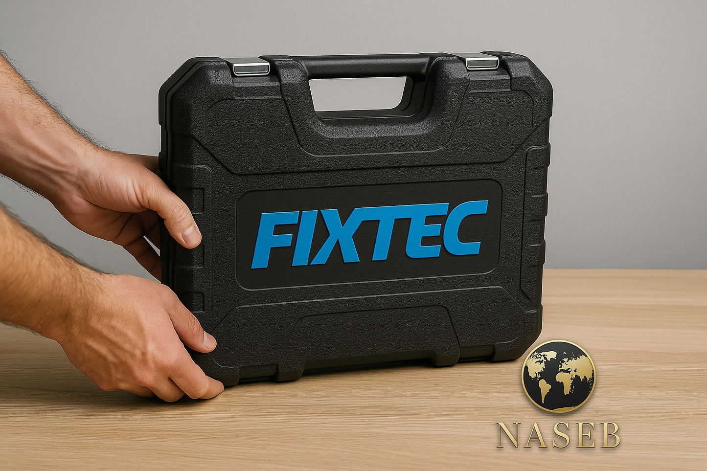 Caja de Herramientas FIXTEC 234 Piezas – Maletín Profesional Multiusos para Hogar, Auto y Taller