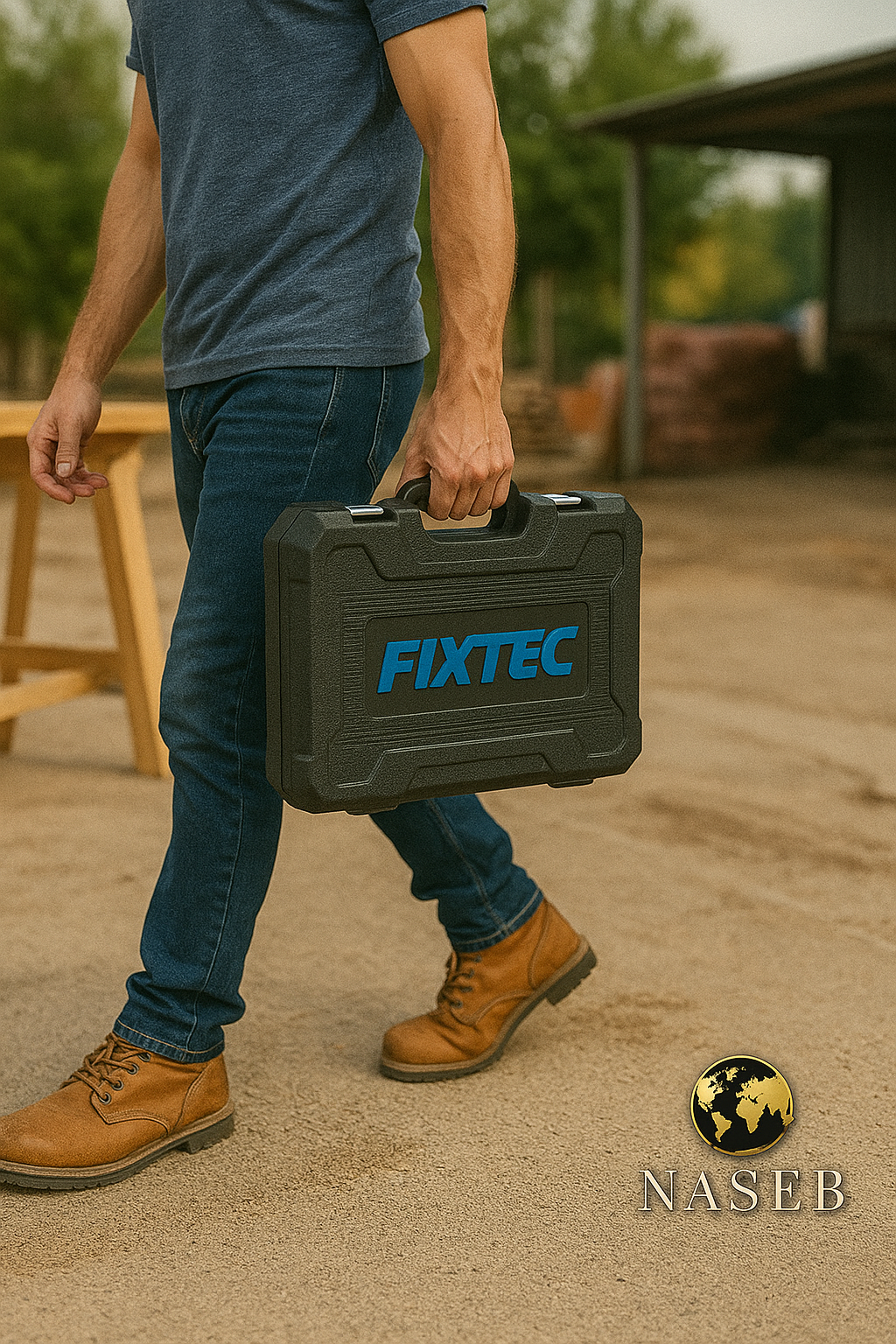 Caja de Herramientas FIXTEC 234 Piezas – Maletín Profesional Multiusos para Hogar, Auto y Taller
