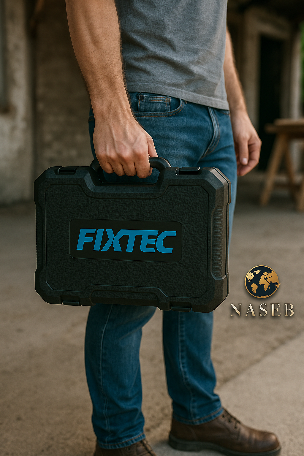 Caja de Herramientas FIXTEC 234 Piezas – Maletín Profesional Multiusos para Hogar, Auto y Taller