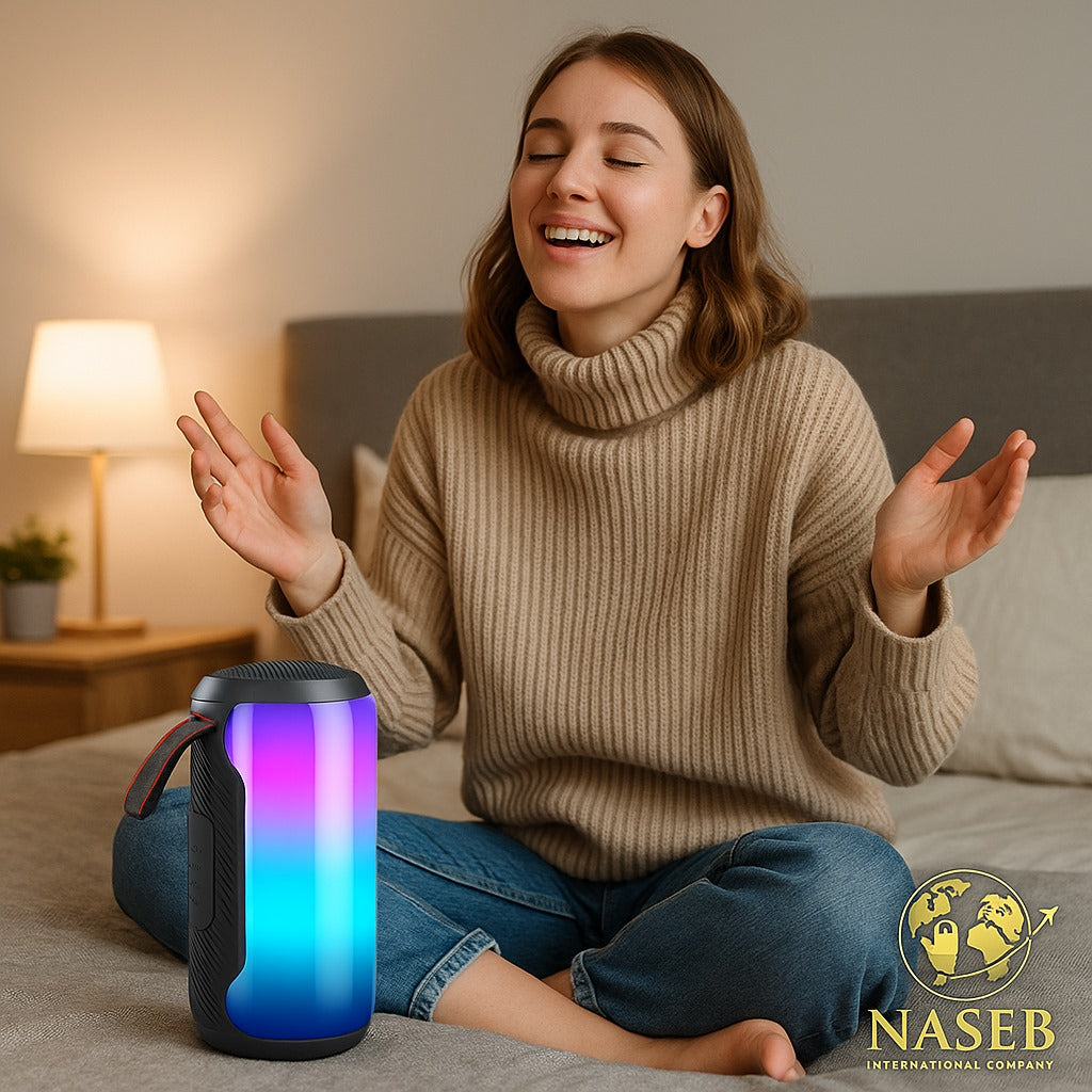 Parlante Bluetooth Soonbox 6200 | Sonido Estéreo 7W, Luces LED RGB