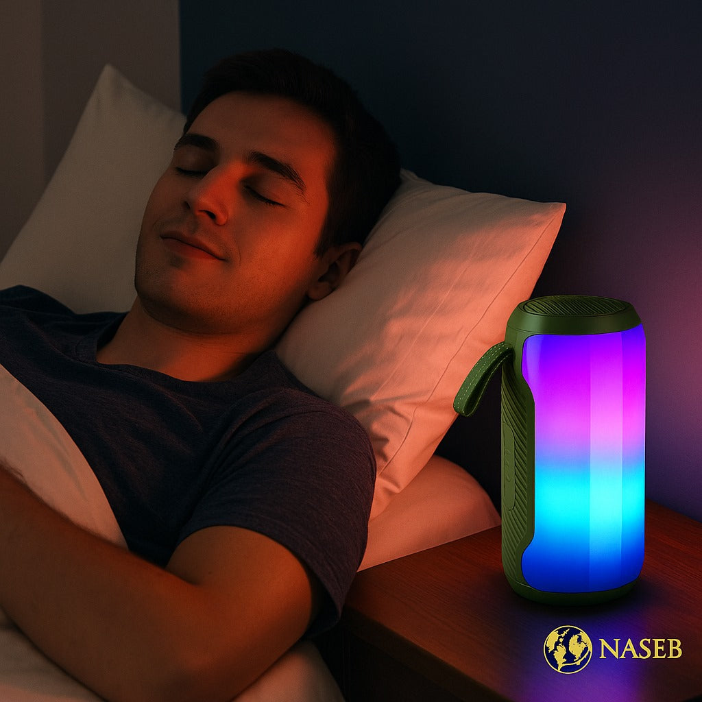 Parlante Bluetooth Soonbox 6200 | Sonido Estéreo 7W, Luces LED RGB