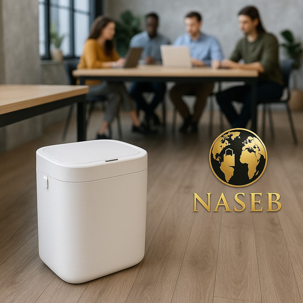 Papelera Inteligente Con Sensor Automático 8l Color Blanco