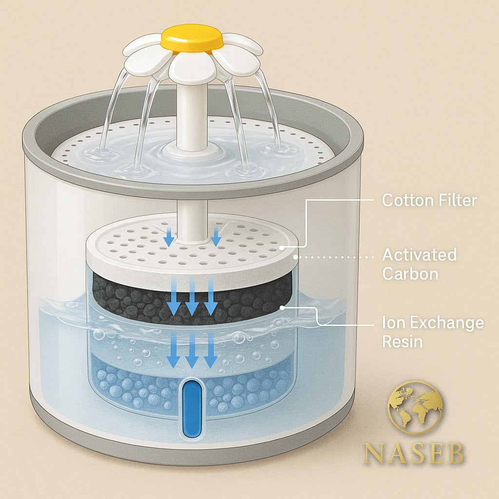 Fuente Automática de Agua para Mascotas