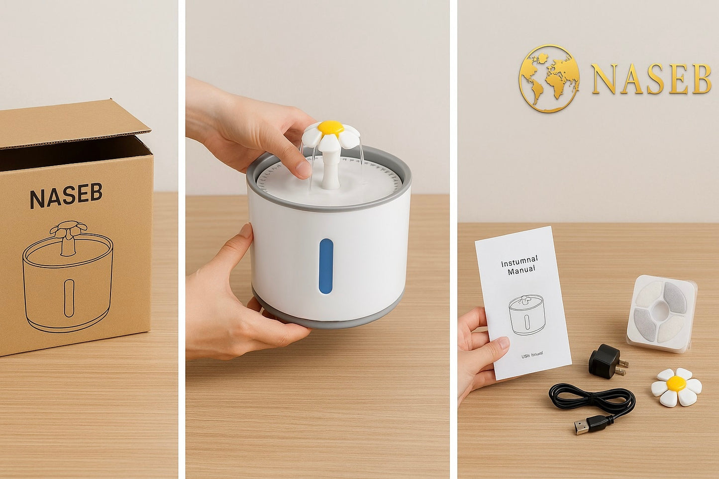 Fuente Automática de Agua para Mascotas